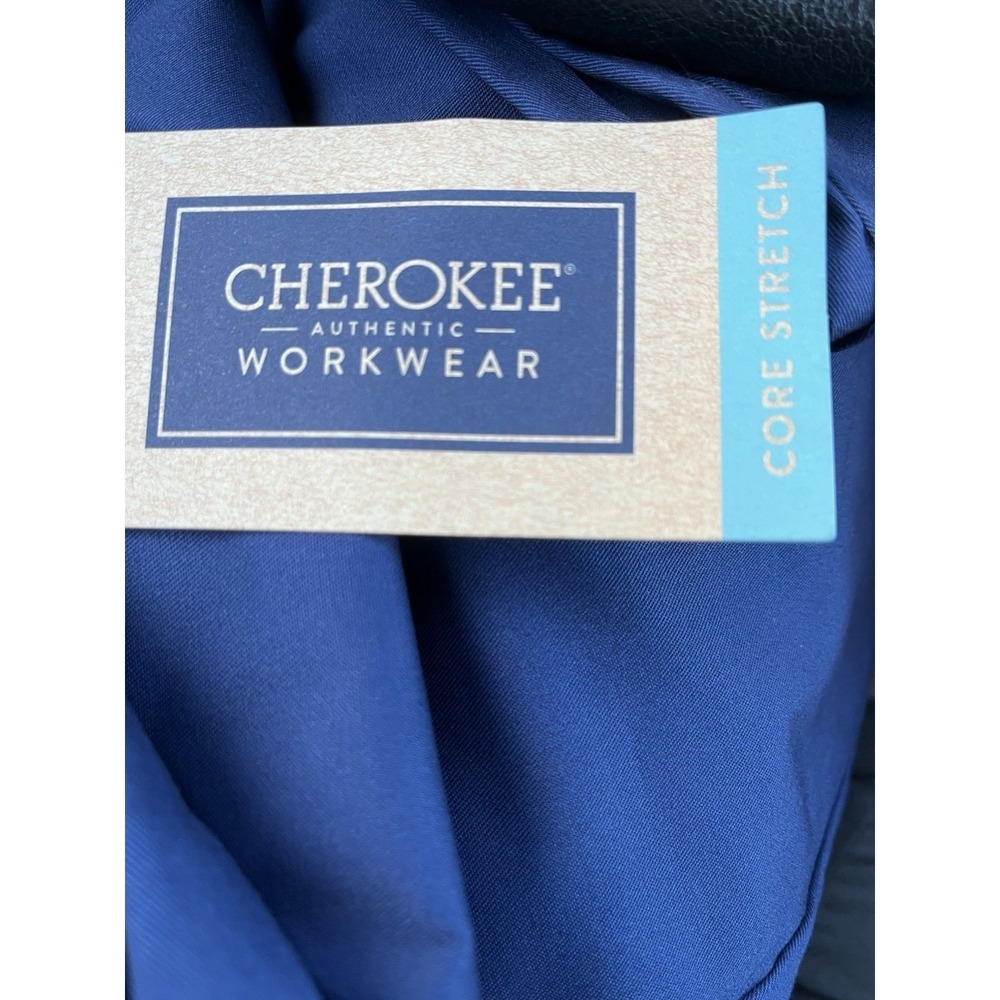 NEW WITH TAG-Scrubs Cherokee Workwear Mid Rise Pull On Cargo Pant 4005 Navy XS - Picture 5 of 5
